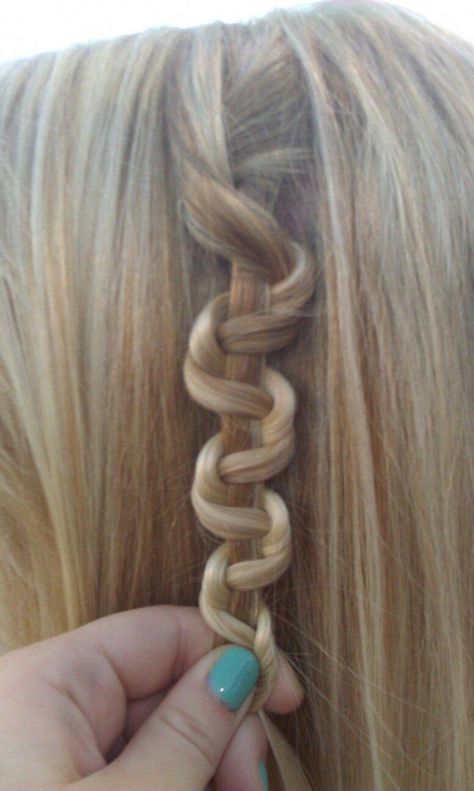 Snake braid #hair #style Regular Braid, Snake Braid, Hair Styles Long Hair, Fun Hair, Running Late, A Snake, The Snake, Bright Designs, Crazy Hair