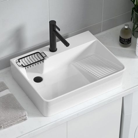 Whatsapp/Wechat: +8618316066663 Email: salesinquiry@xindeliceramic.com Small Utility Sink, Laundry Counter, Laundry Room Utility Sink, Outdoor Laundry Rooms, Wash Basin Bathroom, Clothes Washing, Washing Basin, Utility Cupboard, Basin Bathroom