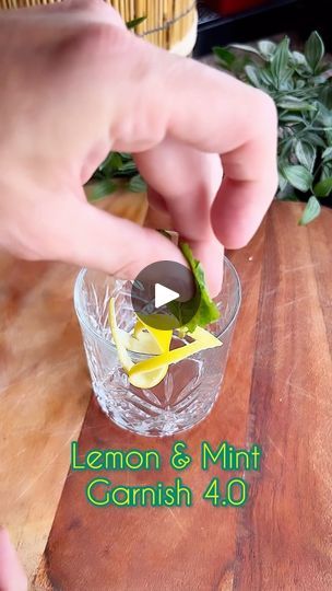 Lemon Garnish, Bartending School, Bar Keeper, Cocktail Art, Lemon Rind, Lemon Mint, Cocktail Shaker, Mocktails, Cocktail Recipes