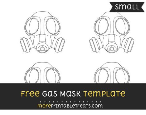 Free Gas Mask Template - Small Diy Gas Mask Costume, Gas Mask Template, Tf2 Pyro, Paper Templates Printable, Free Gas, Masks Crafts, Mask Template, Computer Paper, Black And White Lines