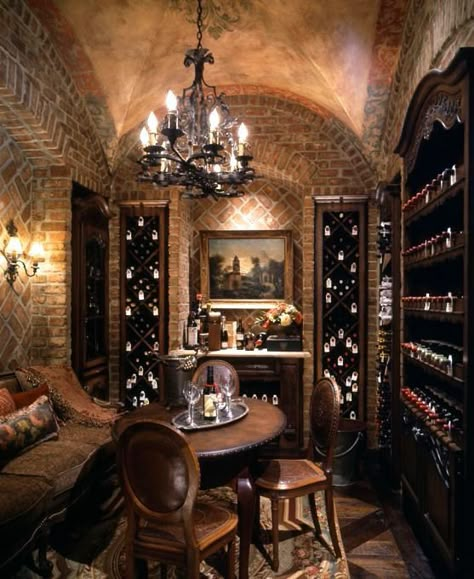 Wine Grotto, Wine Room Design, Wine Vault, Wine Cellar Basement, Wine Closet, Wine Cave, Home Wine Cellars, Wine Cellar Design, Italy Wine