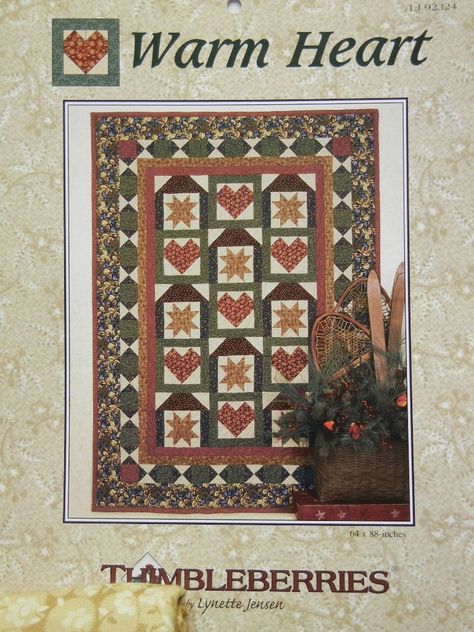 Warm Heart Quilt Kit Quilt Kits For Sale, Quilting Quotes, Quilt Pattern Book, Quilting Books, Heart Quilt Pattern, Quilt Backing, Fabric Ideas, Doll Quilt, Heart Quilt