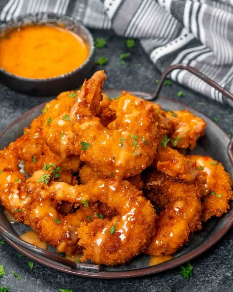 Brown Sugar Shrimp, Sesame Shrimp Recipes, Shrimp Tempura Tacos, Bam Bam Shrimp Recipe, Crispy Shrimp Recipes, Tiger Shrimp Recipes, Bang Bang Shrimp Bowl, Bangbang Shrimp, Bang Bang Shrimp Sauce