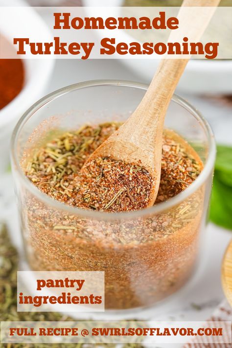 Homemade Turkey Rub Seasoning is a simple and flavorful way to elevate your turkey dishes. With just a few pantry staples, you can create a blend that suits your taste and impresses your guests. A perfect Thanksgiving turkey recipe. Christmas dinner and holiday dinners too will be so flavorful with this turkey seasoning. Spices For Turkey Thanksgiving, What Seasonings To Put On A Turkey, What To Season Turkey With, Best Turkey Seasoning Recipe, Simple Turkey Seasoning, What To Season A Turkey With, Seasoning For Fried Turkey, Smoked Turkey Seasoning Rub Thanksgiving, Seasoning A Turkey Thanksgiving