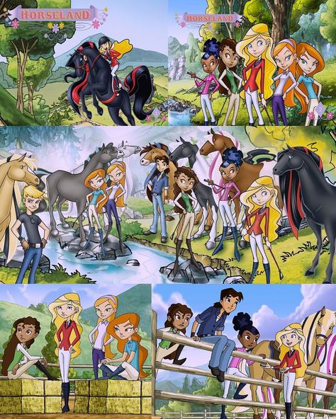 Andrew Vickers, Disney Fan 🏰👑🤴 on Instagram: “Did you know? The cartoon show "Horseland" (2006-2008) was based on an online game of the same title, first established in 1994. 🐴🐎🦄👸🏼 .⁣…” Horse Shows To Watch, Horse Land Cartoon, Horseland Cartoon, Horseland Fanart, Horseland Horses, Horse Land, Non Disney Princesses, Horse Animation, Horse Cartoon