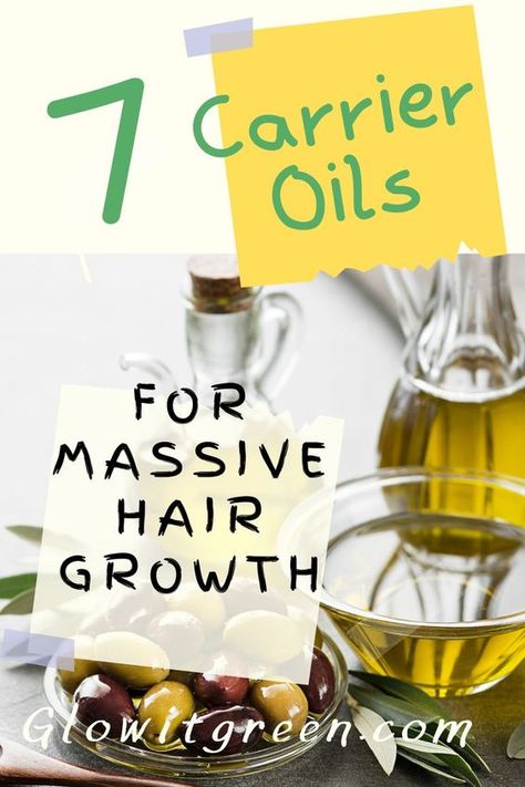 What are he best oils to put on your hair to massively boost the growth of your hair? Find out at Glowitgreen.com which seven oils to try for stimulating hair growth, to get long, thick healthy hair! Oils are amazing for hair, and make a significent difference in its quality and luster! Stimulate Hair Growth Natural, Organic Hair Growth Recipes, Best Oils For Natural Black Hair, Homemade Hair Growth Oil For Black Women, Diy Thick Hair Growth, Carrier Oils For Hair Growth, Which Oil Is Best For Hair Growth, How To Make Your Own Hair Growth Oil, Natural Oils For Hair Growth