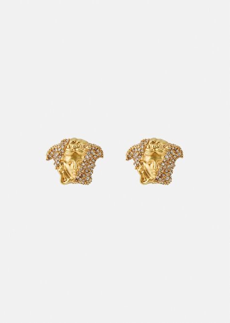 Versace Palazzo Dia Crystal Earrings for Women | US Online Store Versace Earrings, Buy Earrings Online, Designers Jewelry Collection, Versace Jewelry, Buy Earrings, Free Earrings, White Gold Necklaces, Jewelry Lookbook, Gold Necklace Women