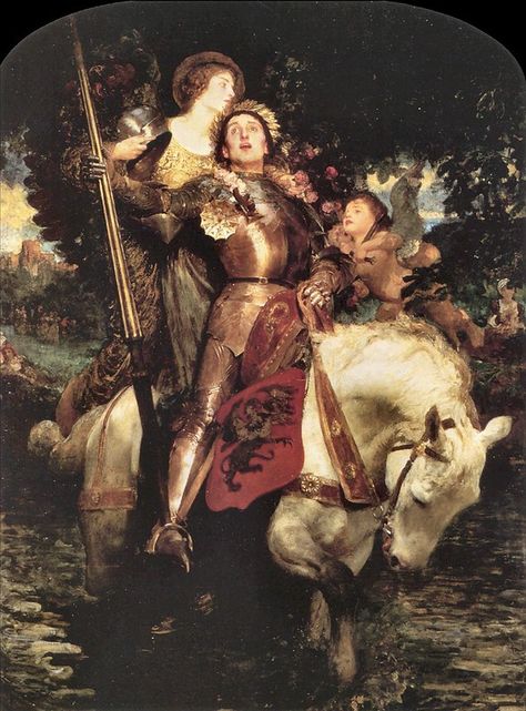 Solomon Joseph Solomon, Rennaissance Art, History Painting, Knight Art, Fantasy Paintings, Old Paintings, Caravaggio, Romantic Art, Medieval Art