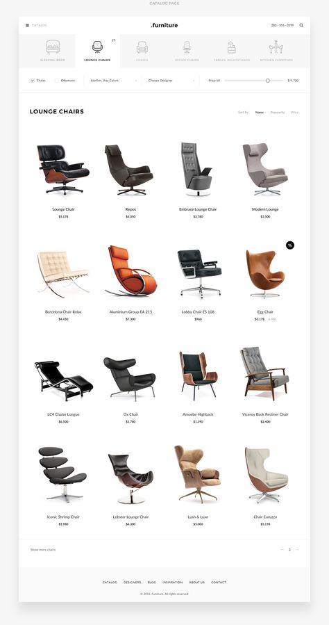 .furniture (concept) Furniture Website, Modern Web Design, Ecommerce Design, Web Designs, Design Ui, Interface Design, Web Design Inspiration, Clean Modern, Design Case