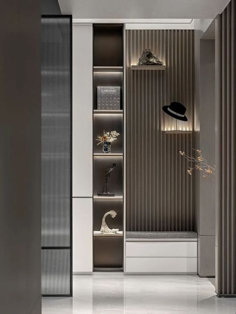 Modern Dressing Room Design, Interior Design Hong Kong, Column Shelves, Shoe Cabinet Design, Modern Dressing Room, Interior Design Living Room Modern, Luxury Closets Design, Romantic Room, Bookcase Design