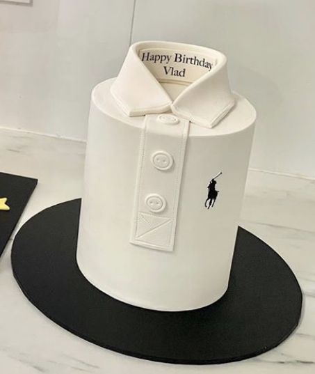 Classy Birthday Cakes For Men, Brand Cakes For Men, Male Birthday Cake Ideas Men, Men Bday Cakes Ideas, Gentleman Cake Birthday, Shirt Cakes For Men, Men’s Cake, Rolex Cake For Men, Rolex Birthday Cake