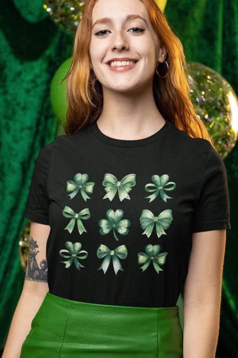 Retro Checkered St Patrick's Day Tee, Coquette St Patty's Day, Lucky Shamrock, St Patricks Coquette Shirt, Lucky Charm T-Shirt Gift for Her Looking for a great gift for men, women, friends, Uncle Aunt Grandma Grandpa Nephew Niece An amazing present for Christmas, Thanksgiving, birthdays, anniversaries, or any special day! 🎁 Why You'll Love It: ✔ Funny & stylish design - A unique and eye-catching gift ✔ Perfect for all occasions - Great for holidays, birthdays, or just because ✔ Unisex & versatile - Ideal for men, women, and anyone who loves fun gifts ✔ Get one for yourself too! - Because you deserve something cool ✨ Surprise your loved ones with a gift they'll actually love!  The 100% cotton unisex classic tee will help you land a more structured look. It sits nicely, maintains sharp line