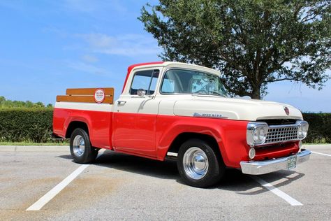 1958 Ford F100 1953 Ford F100, Ford Pick Up, Autometer Gauges, Ford F Series, Ford F100, Chrome Wheels, Ford Pickup, Ford Truck, Gasoline Engine