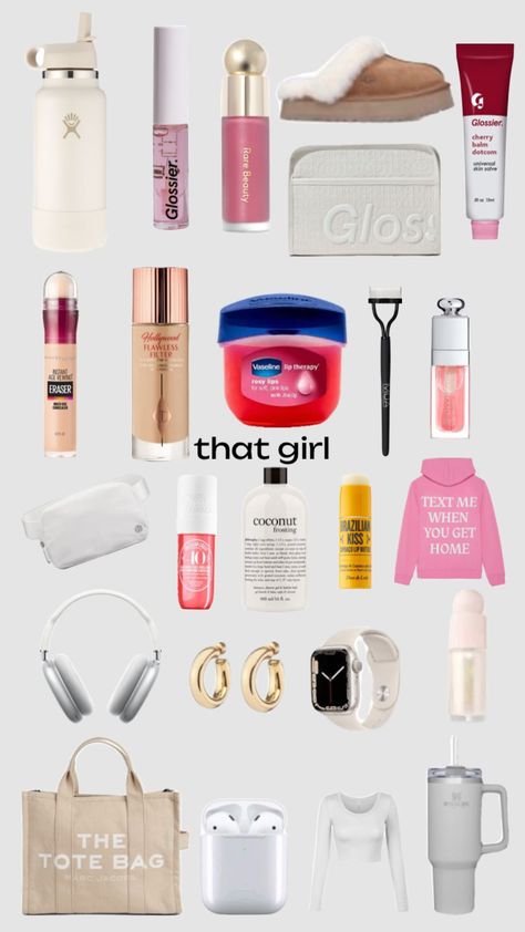 Not my pic<3 That Girl Must Haves, It Girl Must Haves, Girl Must Haves, It Girl Era, Girl Essentials, Vaseline Lip Therapy, Coconut Frosting, Senior Year Of High School, Slay Girl