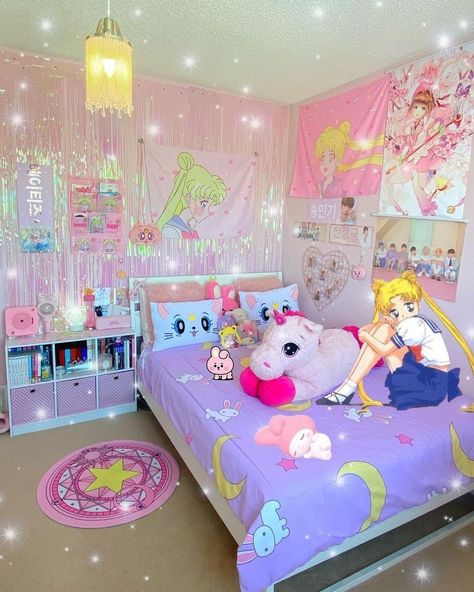 Living Room Ideas Kid Friendly, Interior Design 2022, Kid Friendly Living Room, Girls Room Diy, Homework Room, Diy Girls Bedroom, Kawaii Bedroom, Cute Room, Otaku Room