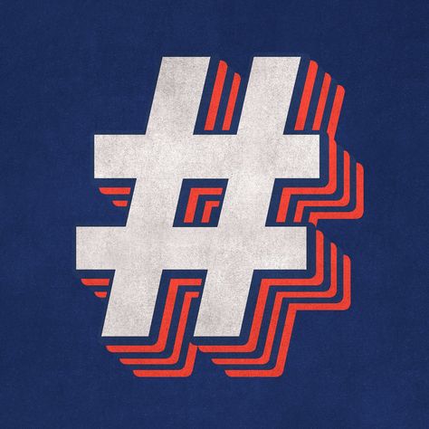 Hashtag Design Typography, Hashtag Symbol, Badge Design, Text Effect, Typographic Design, Text Effects, Free Illustrations, Design Element, Free Image