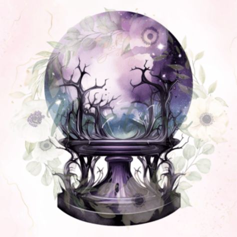 Gothic Crystal Ball Watercolor Clipart The Gothic, Watercolor Clipart, Crystal Ball, Creative Fabrica, Linux, Click Here, Mac, Clip Art, Crystals