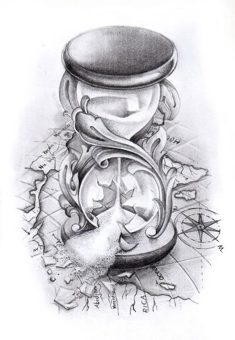 #CoolTattoos #TattooArt #InkMaster #TattooDesigns #InkedUp #TattooLovers #InkInspiration #TattooIdeas #CreativeInk #TattooStyle Hourglass Drawing, Underarm Tattoo, Skull Hand Tattoo, Hyper Realistic Tattoo, Watch Drawing, Hourglass Tattoo, Animal Tattoo Ideas, Family Tattoo Designs