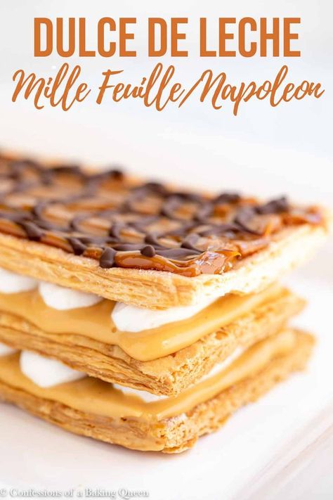 Millefeuille Dessert, Company Desserts, Napoleon Torte, Napoleon Dessert, Napoleons Recipe, Impressive Dessert, Napoleon Cake, Brulee Recipe, Baking School