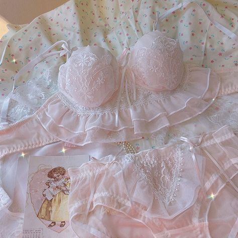 Princess Lingerie, Pastel Lingerie, Lingerie Aesthetic, Kawaii Princess, Deer Doll, Orange Pink Color, Lingerie Cute, Satin Evening Gown, Pastel Sky