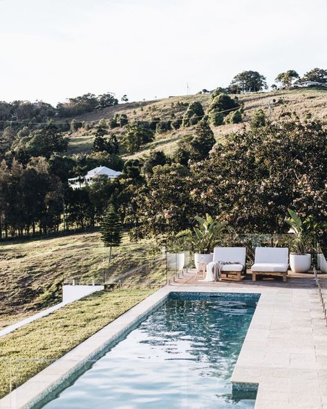 Glenfernie Farm (@glenferniefarm) posted on Instagram: “Afternoon swims 🏊🏼‍♀️ in the magnesium pool 😍” • May 18, 2022 at 3:08am UTC Glenfernie Farm, Magnesium Pool, Bedroom With King Bed, Single Story House Floor Plans, Country Pool, Outdoor Sitting Area, Valley View, House Floor, Pool Ideas