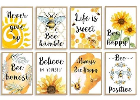 The Package Includes - You will get 8 different classroom poster, printed with inspirational words on it, which can match with classroom positive poster and other school decorations to decorate your classroom. Honey Bee Theme Classroom Decoration, Bee Kind Bulletin Board, Bee Quotes For Classroom, Bee Rules For Classroom, Bumble Bee Classroom Theme Free Printables, Bulletin Board Decoration, Classroom Motivational Posters, Inspirational Bulletin Boards, Happy Beer