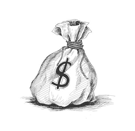 Money Bag Sketch, Money Bag Drawing, Money Symbols, Money Symbol, Money Illustration, Dollar Symbol, Money Drawing, Ghost Videos, Draw Hands