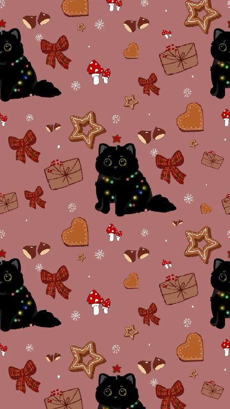 Christmas Wall Decor Art Holiday Iphone Backgrounds, Cat Christmas Background, Christmas Art Background, Christmas Black Cat Wallpaper, Christmas Tablet Wallpaper, Cute Cat Christmas Wallpaper, Christmas Cat Background, Christmas Kitty Wallpaper, Yule Wallpaper Iphone