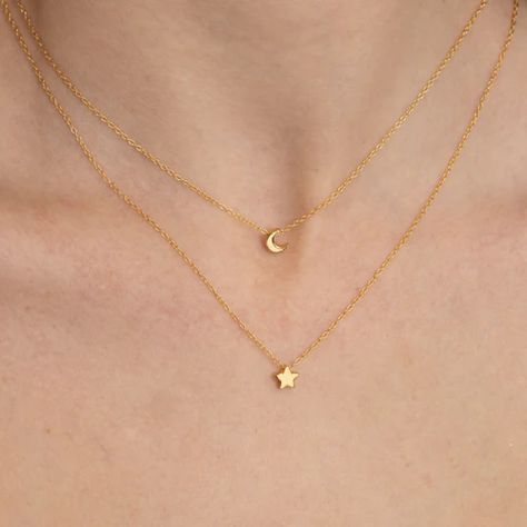 Charm Pendant Necklaces | Timeless versatile pieces – J&CO Jewellery Gold Moon Necklace, Star Necklace Gold, Necklace Star, Jewelry Gift Ideas, Tiny Star, Charm Pendant Necklace, Ear Cuffs, Nature Bracelets, Moon Necklace