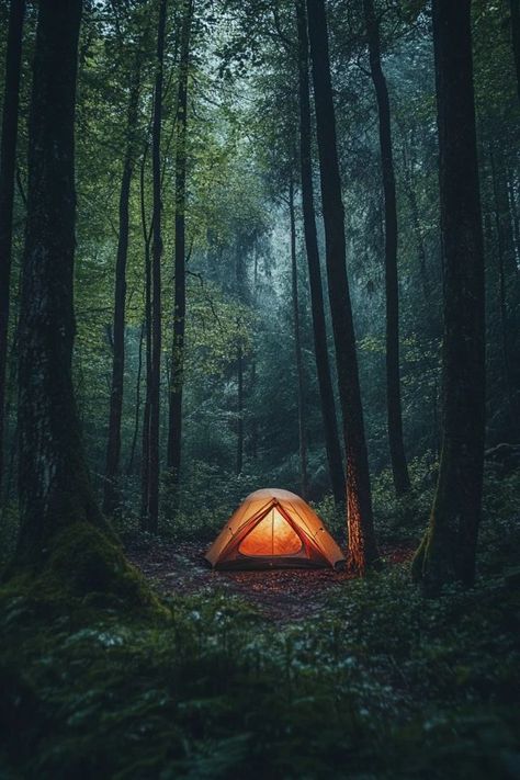 "🌲🏕️ Immerse yourself in nature with forest camping! Find peace and adventure surrounded by towering trees and the sounds of the wild. 🍃🦉 #ForestCamping #NatureEscape #WildernessAdventure" Forest Camping, Forest Camp, Wild Camp, Wild Camping, Camping Aesthetic, Find Peace, Background Pictures, Outdoor Adventure, In Nature