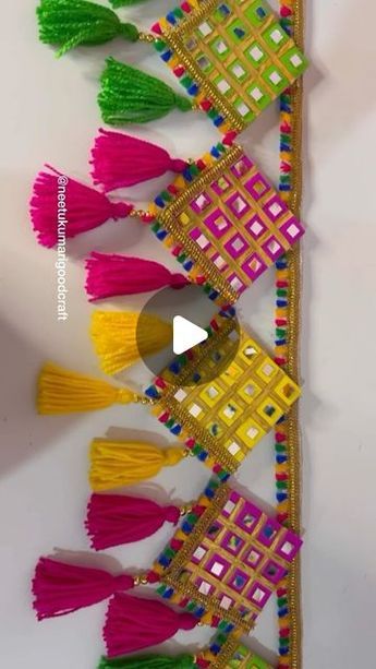 Saree Hanging Display Ideas, Waste Material Craft Ideas Decoration, Diy Toran Ideas Easy, Diy Best Out Of Waste Creative, How To Make Toran For Diwali, Toran Making Ideas For Kids, Diwali Toran Decorations Doors, Diy Toran Ideas, Toran Making Ideas