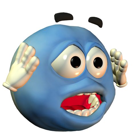 Blue Emoji, Funny, Blue