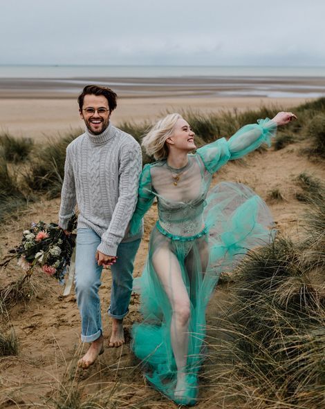 Pastel wedding dress Green Dresses Long, Pastel Wedding Dresses, Dresses Long Sleeves, Epic Love, Colored Wedding Dress, Green Wedding Dresses, Sheer Wedding Dress, Rock Dresses, Kent Wedding