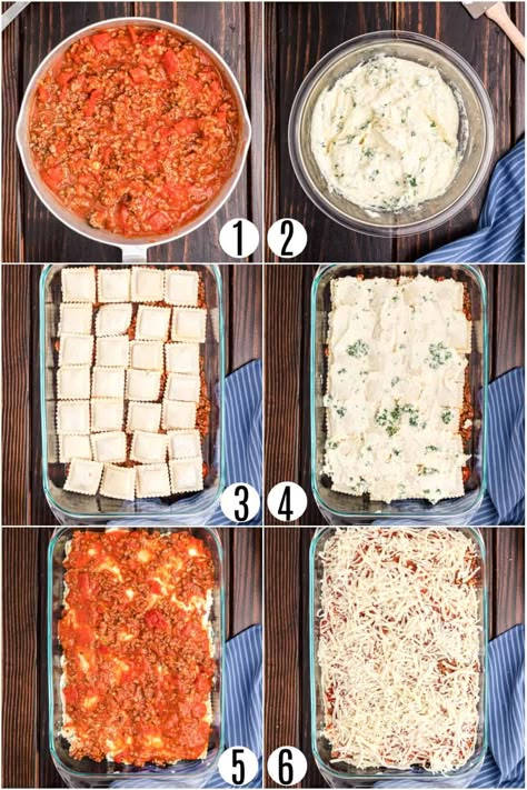 Easy Lasagna Recipe With Ricotta And Ravioli, Lasagna Made With Frozen Ravioli, Ravioli Lasagna Bake With Ricotta, Lazy Lasagna Ravioli With Ricotta, Easy Ravioli Lasagna Bake, Ravioli Lasagna With Ricotta Cheese, Ravioli Lasagna With Cottage Cheese, Easy Ravioli Bake, Lasagna Ravioli Recipe