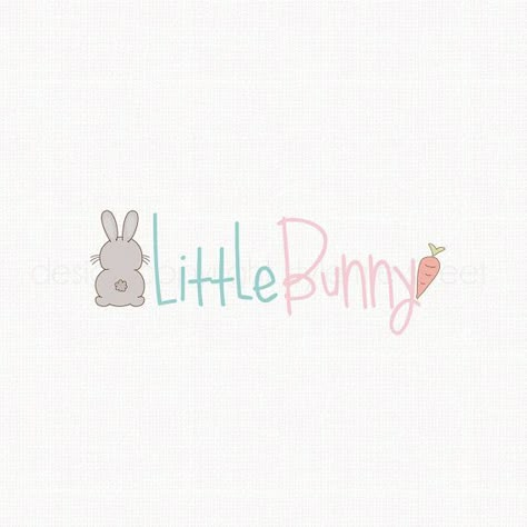 Kids Shop Name Ideas, Bunny Logo Design, Kids Boutique Ideas, Rabbit Logo Design, Kids Branding Design, Rabbit Logo, Baby Logo Design, Shop Name Ideas, Logo Design Photography