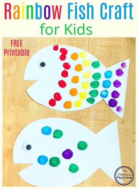 Looking for a cute Rainbow Fish Craft? This one includes fine motor skills as children complete their process art project. Fun, Cute, and Easy with a FREE Printable fish included. Rainbow Fish Craft, Rainbow Fish Crafts, Fish Craft, Art Projects For Adults, Toddler Arts And Crafts, Fish Crafts, Rainbow Fish, Ocean Crafts, Rainbow Crafts