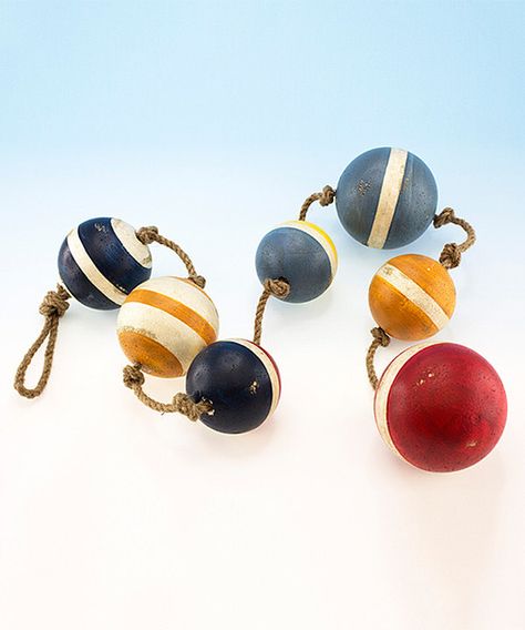 Look at this Foam Buoy Garland on #zulily today! Buoy Decor Ideas, Buoy Decor, Nautical Outdoor Decor, Crab Trap, Key West Beaches, Coastal Ornament, Old Ladder, Driftwood Art Diy, Nautical Crafts