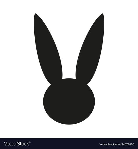 Gift Card Poster, Silhouette Head, Bunny Templates, Happy Easter Svg, Bunny Silhouette, Head Silhouette, Face Template, Black Bunny, Face Png