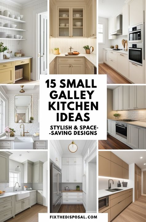 Explore 15 space-saving tips for small galley kitchens! Get inspired by compact layouts, smart storage hacks, minimalist design tricks, and efficient organization ideas. Perfect for creating a functional, stylish, and modern galley kitchen in any narrow space. Don’t miss these practical solutions! Smart Kitchen Layout, Closed Galley Kitchen, Small Modern Galley Kitchen Ideas, Small Galley Kitchen Remodel Layout Picture Ideas, Walk Through Galley Kitchen, Narrow Kitchen Ideas Layout, Small Galley Kitchen Ideas Narrow Layout, Galley Kitchen With Island Layout, Very Narrow Kitchen