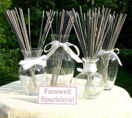 There are literally dozens of ways to create breath-taking wedding sparkler centerpieces, so these ideas are just loose concepts intended for you to run with and build upon. Sparkler Send Off, Wedding Sparklers, July Wedding, Going To The Chapel, Here Comes The Bride, Wedding Plans, My Dream Wedding, Wedding Things, Fun Wedding