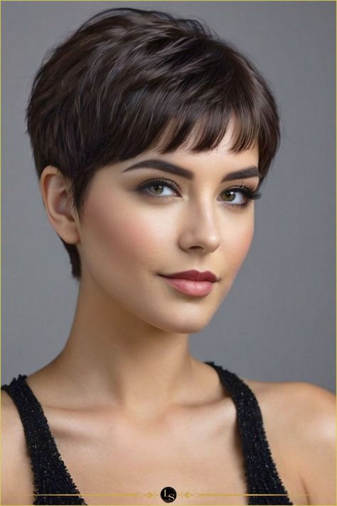 50 Short and Simple Pixie Haircuts for Women: Sleek Ideas Sleek and Simple Pixie Haircuts: 50 Short and Medium Length Styles for Women 50 Medium Length Pixie Haircuts for Women: Sleek and Simple Simple Pixie Haircuts for Women: 50 Short and Sleek Ideas Cute Short Choppy Haircuts, Short Pixie With Bangs, Spiky Hairstyles, Thick Hair Cuts, Short Hair Images, Short Hair Pixie Cuts, Short Sassy Hair, Super Short Hair, Shot Hair Styles