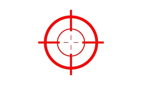 Red target icon, target goal icon | Premium Vector #Freepik #vector #archery-target #arrow-target #target-board #aim Red Target Icon, Target Icon, Red Target, Premium Vector, Graphic Resources, Target, Red