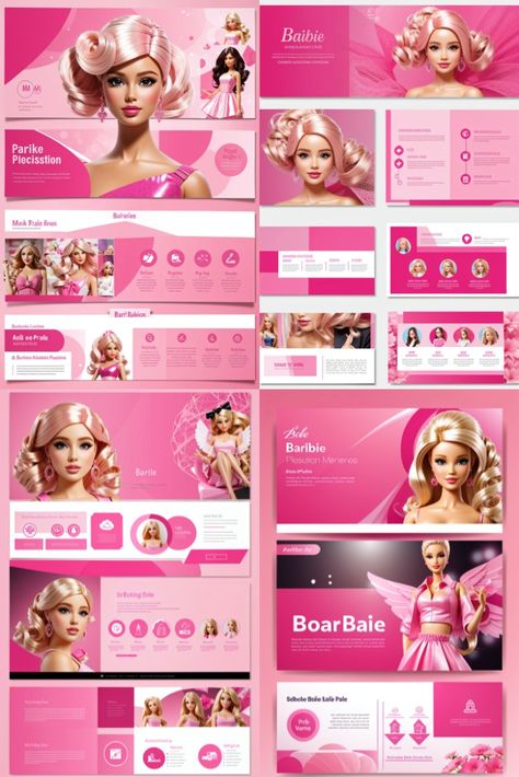 Barbie Theme Powerpoint, Barbie Template Ppt, Barbie Presentation Template, Barbie Powerpoint Template, Barbie Powerpoint, Barbie Graphic Design, Pink Powerpoint Template, Barbie Presentation, Pink Presentation