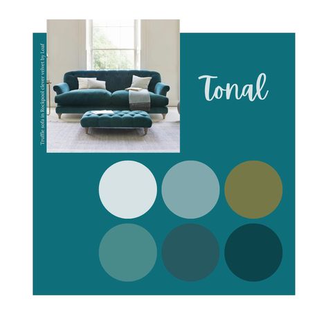 Pulling Together a Colour Scheme with Teal — The Interior Design Nook Teal Sofa Colour Scheme, Teal Couch Living Room, Teal Lounge, Teal Sofa Living Room, Peacock Color Scheme, Narrow Living, Bedroom Teal, Teal Color Palette, Teal Color Schemes