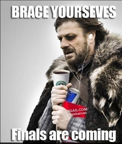 54 Memes for Finals Week It took 17 hours. I hope you like it.  Very relevant searches right now. Drain it into my veins. So benevolent. Here’s a cool jingle you heard on the radio a week ago though. Get this over with. What is this?! I will do it or I will die. Gotta … College Finals, Eddard Stark, Swimming Memes, Holding Coffee, Lord Help, Study Break, Coffee Music, Happy December, Fall Semester