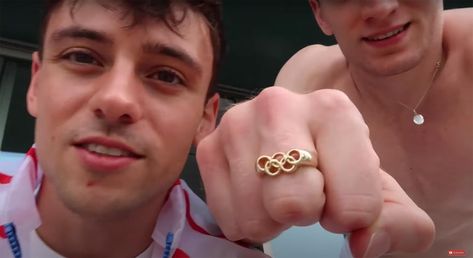 Matty Lee, Olympic Ring, Olympic Rings, Olympic Gold Medals, Tom Daley, Team Gb, Olympic Medals, Tokyo Olympics, Matching Rings