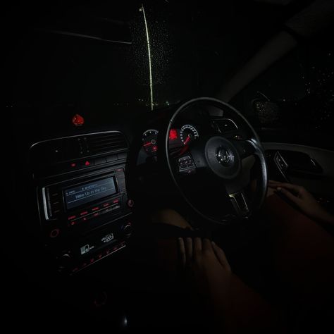 Picture clicked of Polo GT on a dark rainy night. Polo Gt, Polo Car, Volkswagen Polo, Night Driving, Volkswagen, Quick Saves