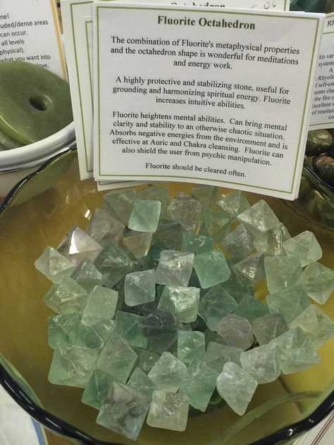 Fluorite Octahedron Fluorite Octahedron, Platonic Solids, Platonic Solid, Pretty Rocks, Energy Work, Energy Crystals, Tumbled Stones, Healing Crystals, Crystal Clear