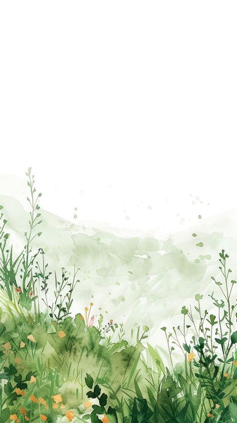 Illustration of meadow outdoors nature plant. | premium image by rawpixel.com / Ake Green Floral Phone Wallpaper, Aesthetic Floral Background, Meadow Background Aesthetic, Flower Meadow Aesthetic, Green Meadow Aesthetic Wallpaper, Green Meadow Aesthetic, Watercolour Meadow, Morpholio Trace, Meadow Illustration