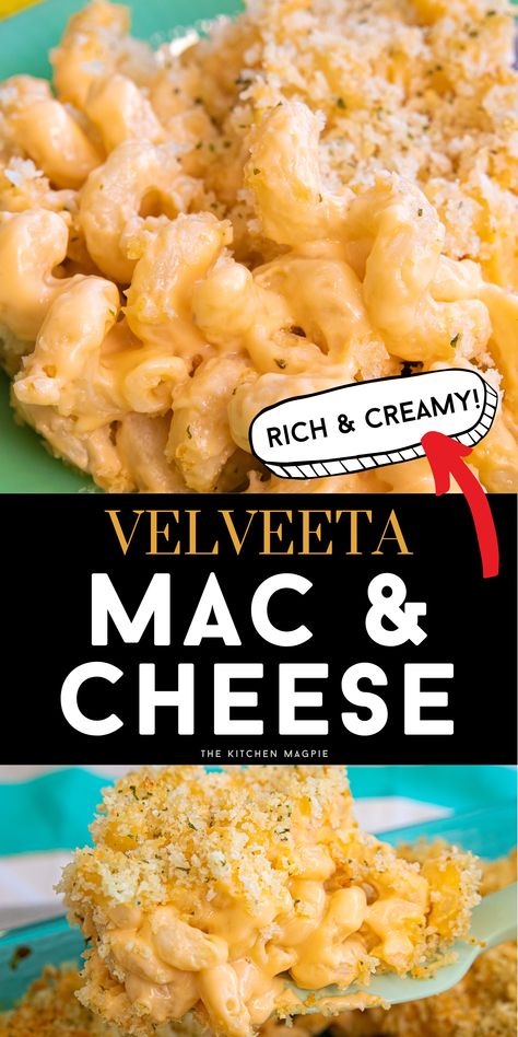 Velveeta Mac and Cheese Thick Mac And Cheese, Best Mac And Cheese Recipe Easy, Make Mac And Cheese, Mac And Cheese Recipe Soul Food, Velveeta Mac And Cheese, Pasta Casseroles, Mac And Cheese Pasta, Velveeta Recipes, Easy Mac N Cheese